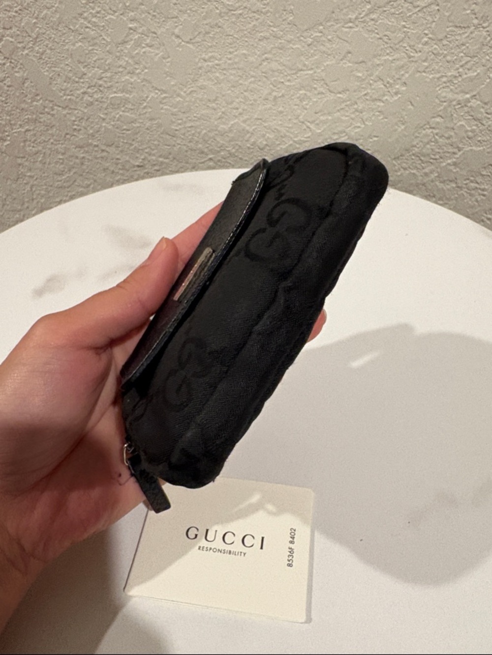 Gucci GG Coin Purse Black Canvas - Picture 6 of 12